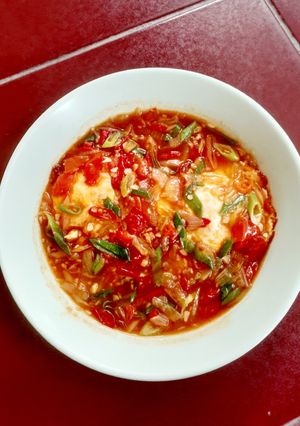 Foto resep Telur Ceplok Saus Pedas Asam Manis