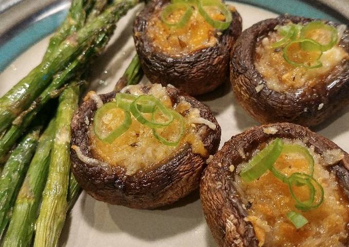 Air fryer stuffed mushrooms