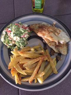 A picture of Hearty Fish & Chips.