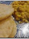 Kolkata Famous Street Food:: Radhaballavi with Cholar Dal