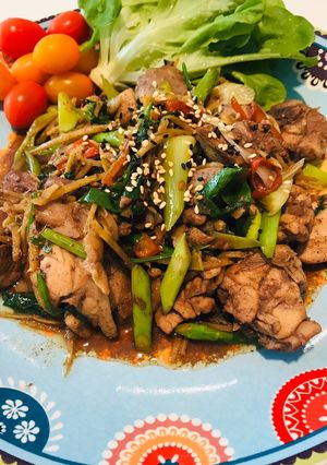 รูปของ ไก่กับตับผัดขิง คีโต