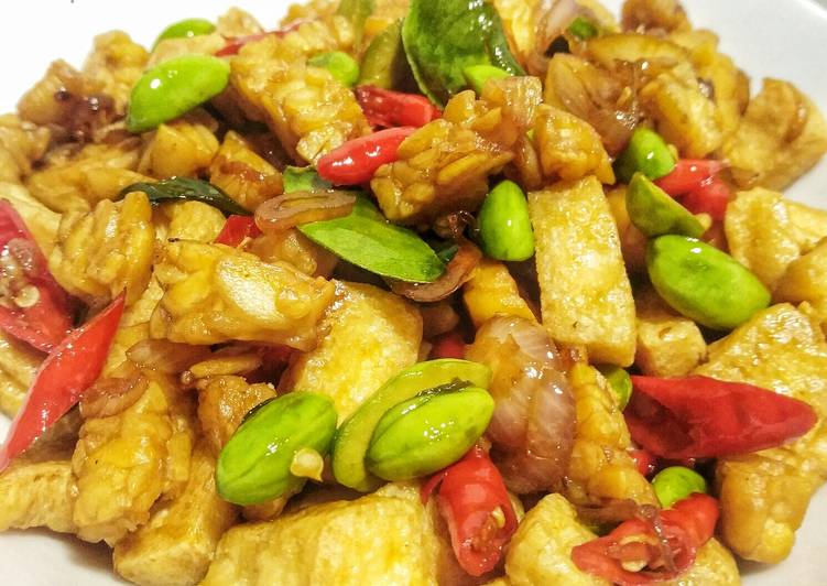 Orek tempe tahu pete