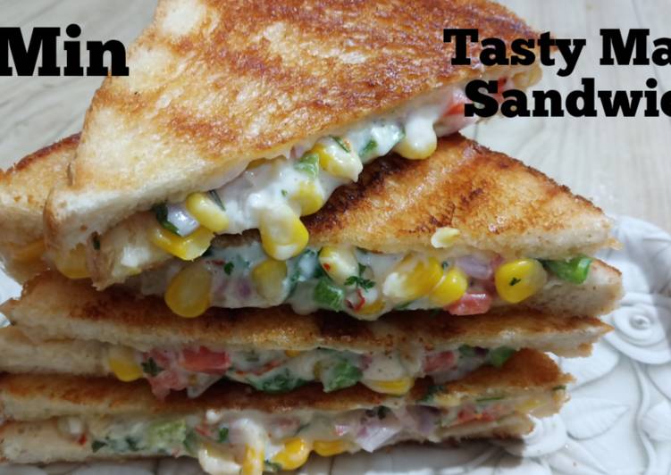 5 Min. Recipe || Grilled Cheese Corn Sandwich ||