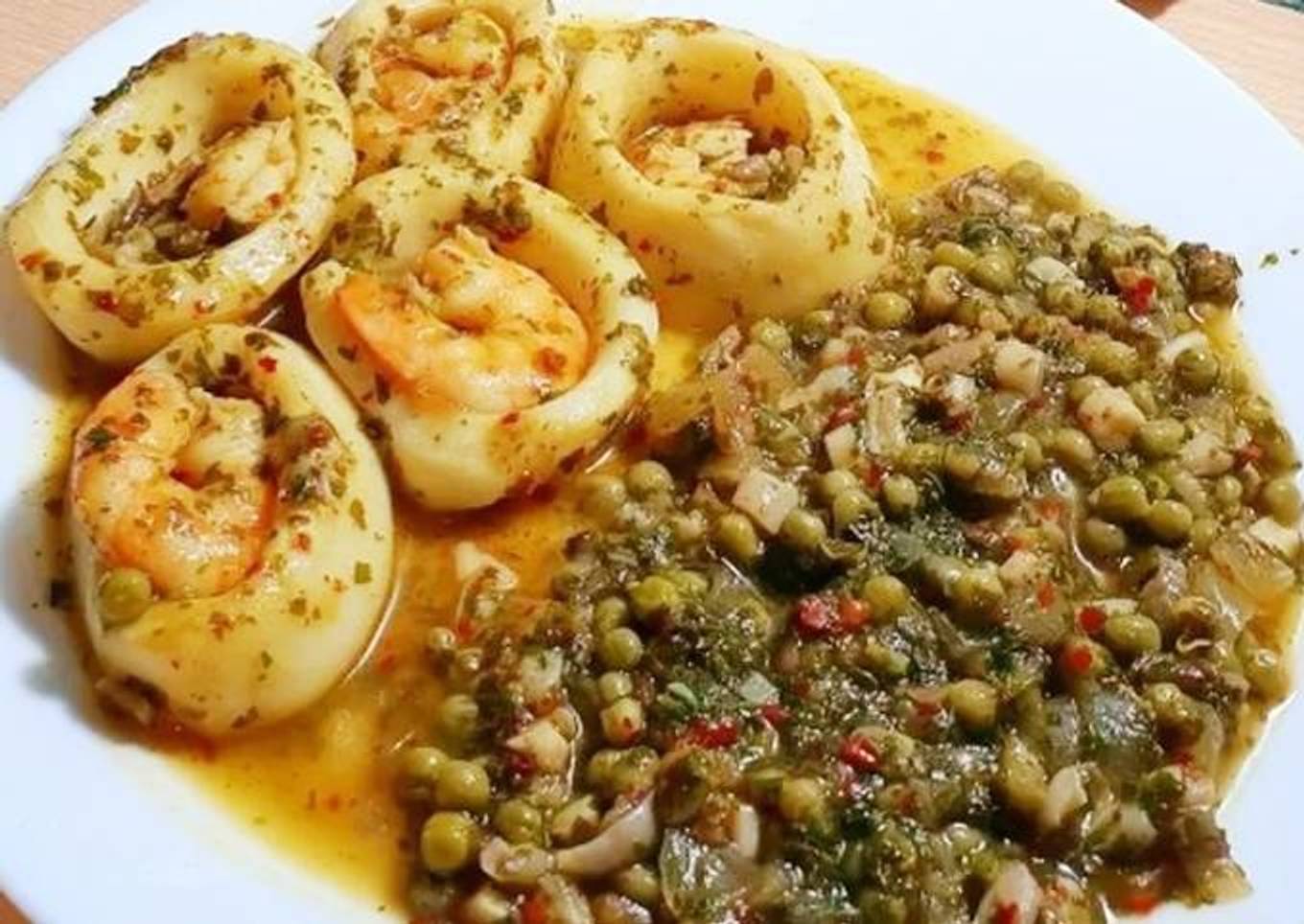 Squid in green sauce