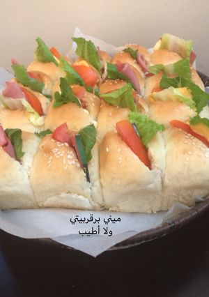 صورة لوصفة ميني برجر بيتي بعجينه روووعه