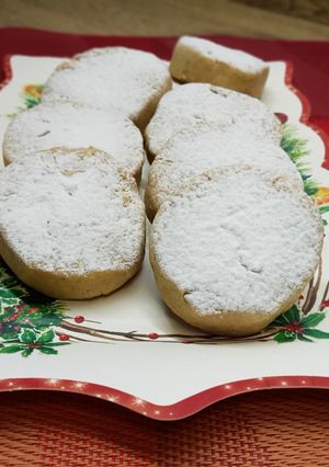 A picture of Hazelnut Polvorones (Special Christmas Cookies).