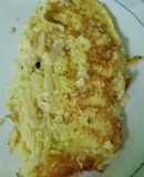 Omelette de papa cruda y queso