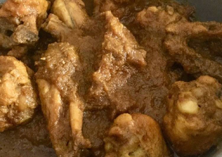 Kasha chicken/ dry chicken curry