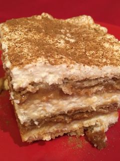 Una foto de Tarta de dulce de leche y nata
