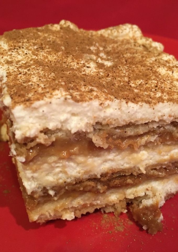 Una foto de Tarta de dulce de leche y nata