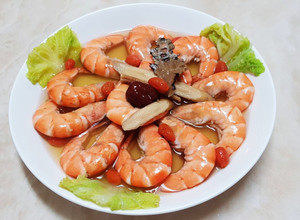 藥膳.紹興.蝦子.白蝦   家常菜 的食譜成品照片