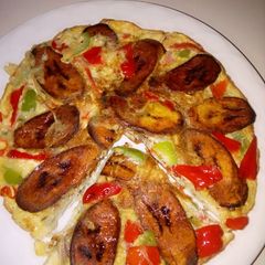 Plantain/egg frittata A picture of Plantain/egg frittata.