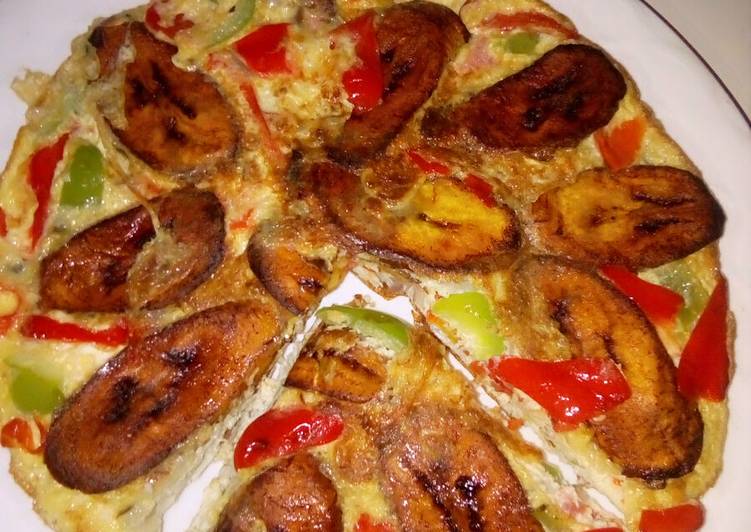 Recipe of Tasty Plantain/egg frittata