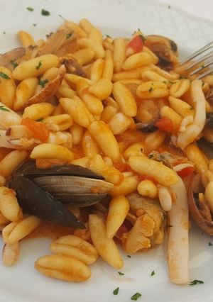 Una foto de Cavatelli ai frutti di mare