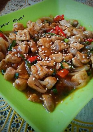 Foto resep Jamur tahu saus tiram