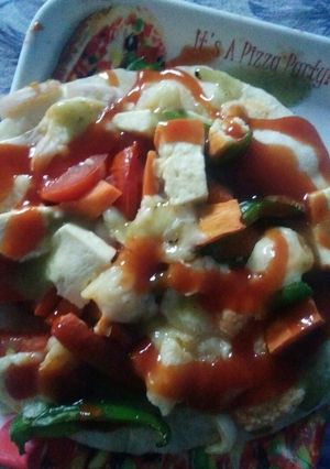 A picture of Paneer pizza.