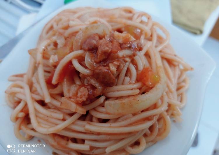 Steps to Prepare Super Quick Homemade Easy Spaghetti