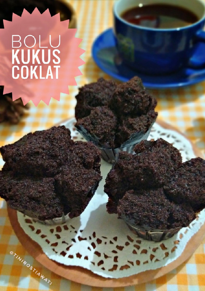 Foto resep Bolu Kukus Coklat Mekar, tanpa Mixer tanpa Telur