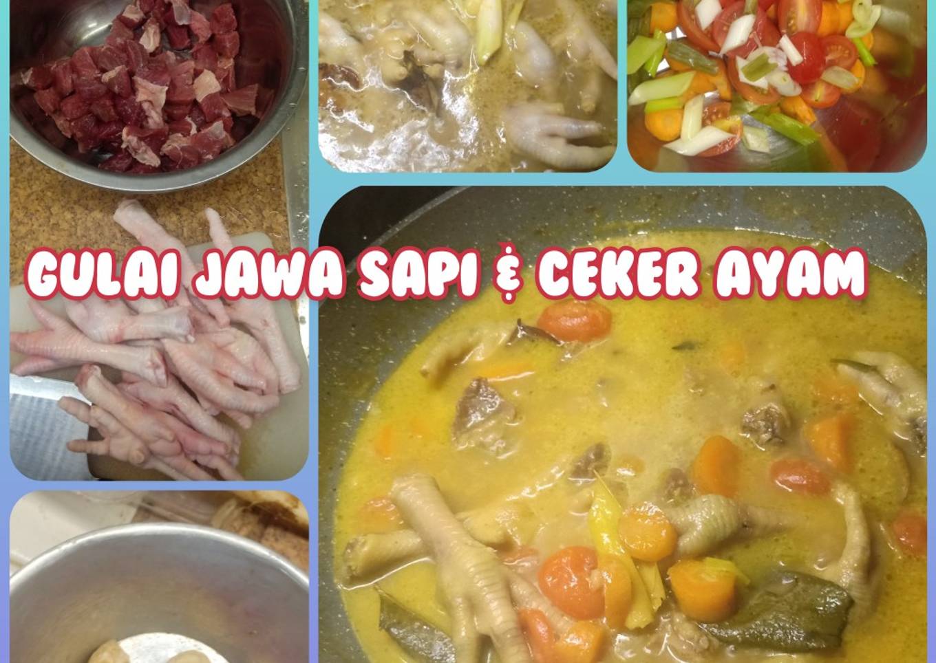 Gulai Jawa sapi & ceker