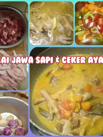 Langkah Mudah untuk Menyiapkan Resep Gulai Jawa sapi &amp; ceker yang Lezat