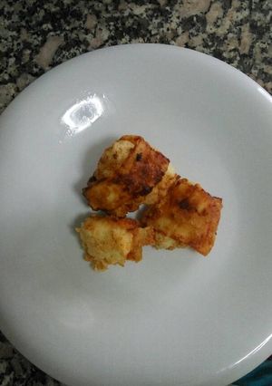 Una foto de Coliflor huevada con queso