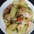 Khoai tây xào tôm