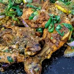 A picture of Tawa chicken... Delicious recipe.