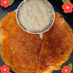 A picture of Tomato Rava Dosa.