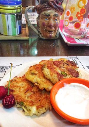A picture of Cheese potato rosti.