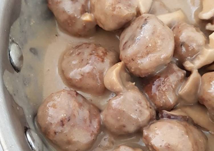 Recipe of Speedy Homemade Meatballs in Creamy Sauce