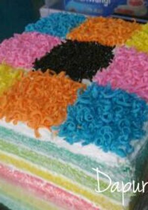 Foto resep Rainbow Cake Kukus