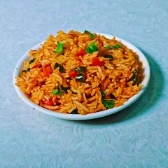 A picture of Schezwan Fried Rice.