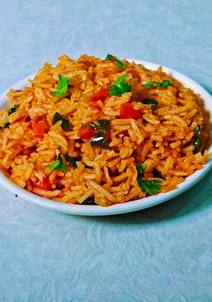 A picture of Schezwan Fried Rice.