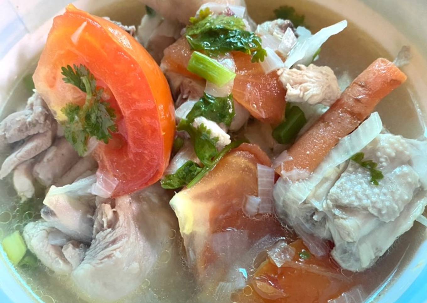 Resepi Sup Ayam Masam Masam Ala Thai Yang Menggugah Selera Dan Gampang Resepi Kak Ross