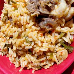 A picture of Spicy Spring Jollof Rice.
