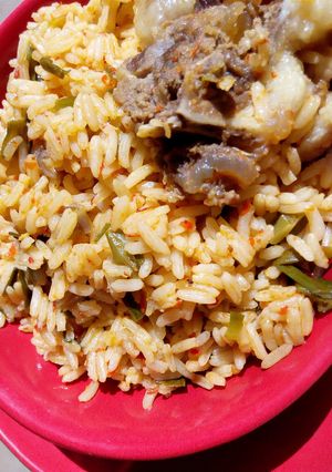 A picture of Spicy Spring Jollof Rice.