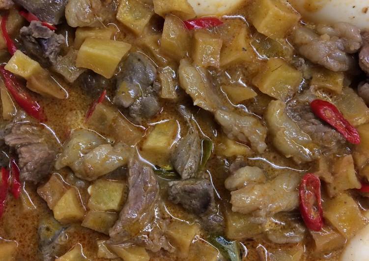 Cara Memasak Sambel Goreng Sandung Lamur (Bumbu Sederhana) Bahan Sederhana