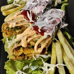 A picture of Idli Wrap(Idli Frankie or Idli Kathi Roll).