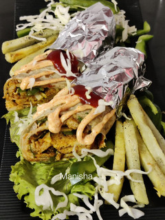 A picture of Idli Wrap(Idli Frankie or Idli Kathi Roll).