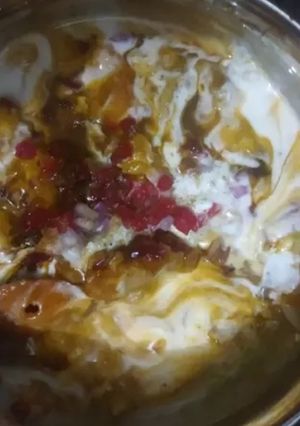 A picture of Chaat papdi.