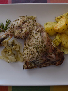 Una foto de Muslos de pollo al horno