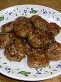 Teriyaki Chicken Tsukune with Fragrant Shiso