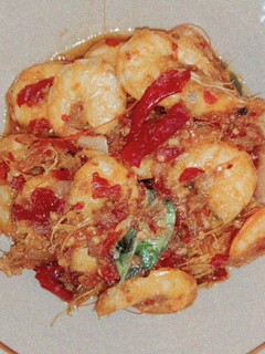 Foto resep Udang balado pedas
