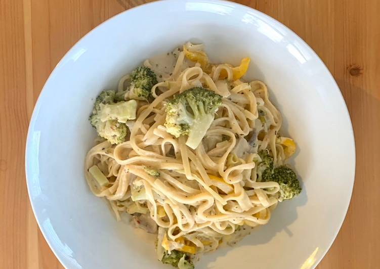 Recipe of Any-night-of-the-week Linguine-ish (vegan)