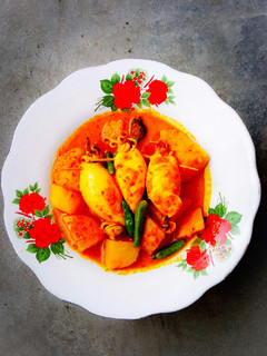 Foto resep Gulai Cumi Bunting Isi Tahu dan kentang