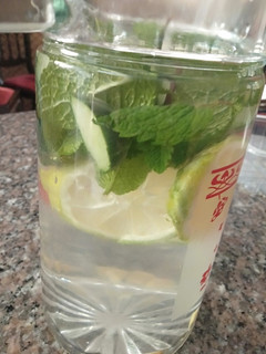 A picture of Flat tummy water #theme challenge.