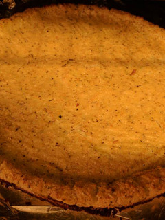 A picture of Cauliflower pizza crust.