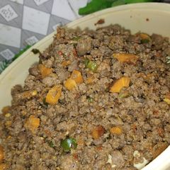 A picture of Meatpie fillings.