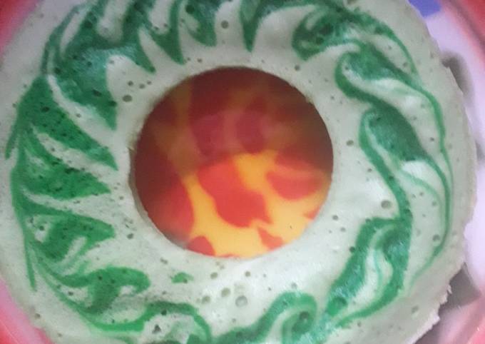 Kue bolu pandan kukus tanpa mixer😉 foto resep utama