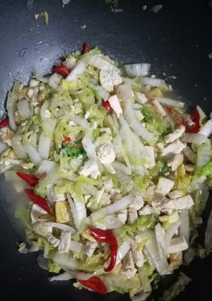 Foto resep Tumis sawi & tahu